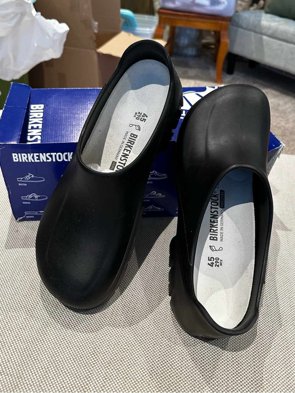 Birkenstock Men's size 12 Slip-on  Black Polyurethane Work Professional Clog NEW